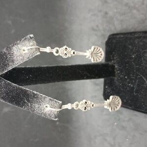Hand Crafted Silver Tone Spoon Dangle Earrings